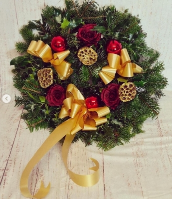 Traditional Holly Wreath